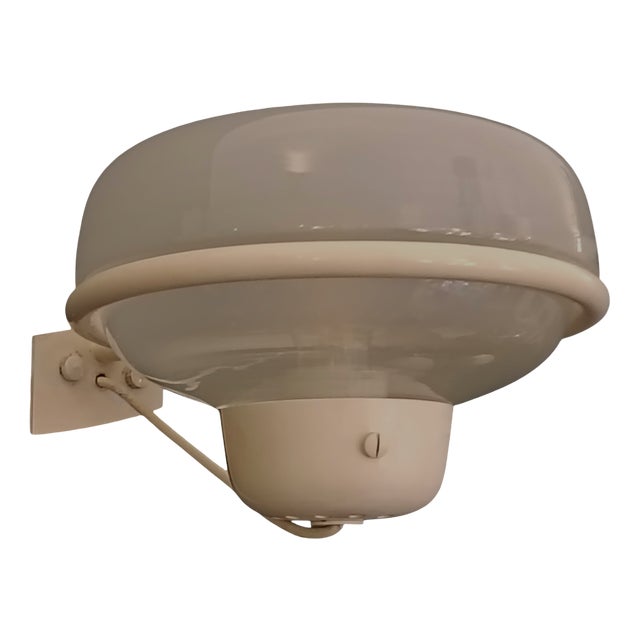 White 228 Wall Lamp by Gino Sarfatti for Arteluce, Italy, 1950s For Sale