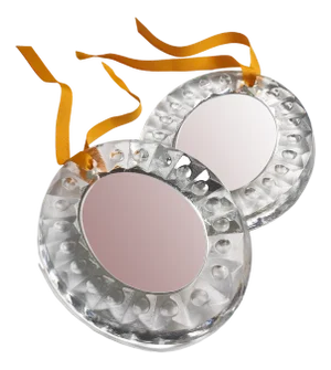 Scandinavian Glass Wall Mirror, 1960s