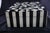 Early 21st Century Black and White Geometric Patterned Faux-Bone Inlaid Wood Box For Sale - Image 5 of 8