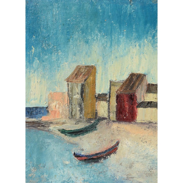 Ludwig Straub, Gemälde, 1958, Oil Painting on Hardboard, Framed For Sale - Image 4 of 11