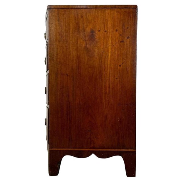 Early 19th Century Inlaid Mahogany Bow Front Chest For Sale - Image 11 of 12