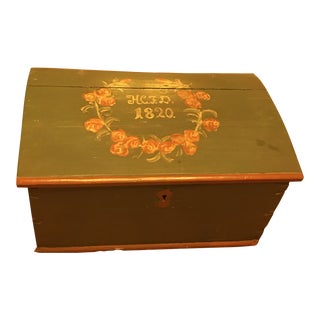 1820 Antique Danish Trunk For Sale
