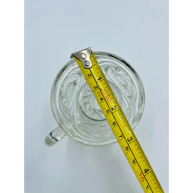 Vintage L. E. Smith "Aztec" Pattern Punch Server Set With Pedestal & 10 Cups For Sale - Image 9 of 13