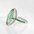 Modern Late 20th Century Tiffany & Co High Jewelry Green Tourmaline Diamond Ring Tsavorite 18k Platinum, Size 6 For Sale - Image 3 of 8