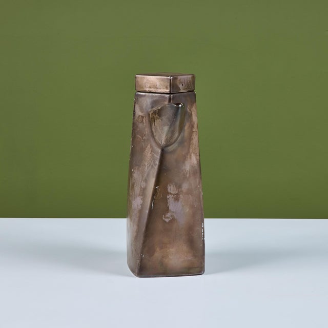 Ceramic Ceramic Lidded Pitcher For Sale - Image 7 of 12
