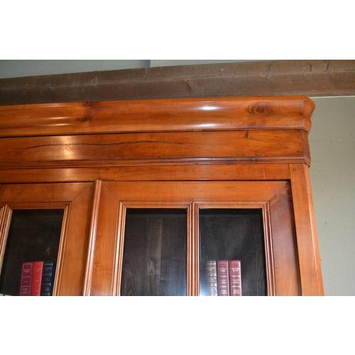 Antique Louis Philippe Cherry Wood Bookcase For Sale - Image 5 of 11