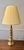 Mid 20th Century Brass Toned Turned Lamp For Sale - Image 6 of 10