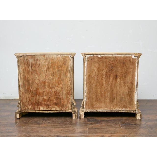 Pair of 19th Century Country French Pine Console Cabinets with Storage For Sale - Image 10 of 12