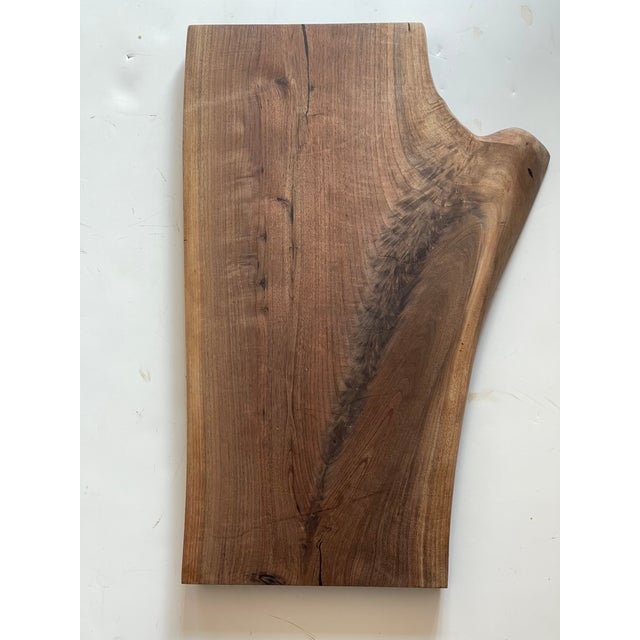 Shabby Chic Large Live Edge Walnut Cutting /Charcuterie Board For Sale - Image 3 of 4