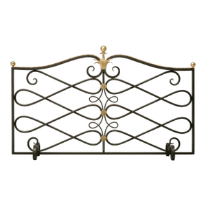 Steel & Brass Fireplace Screen Without Mesh