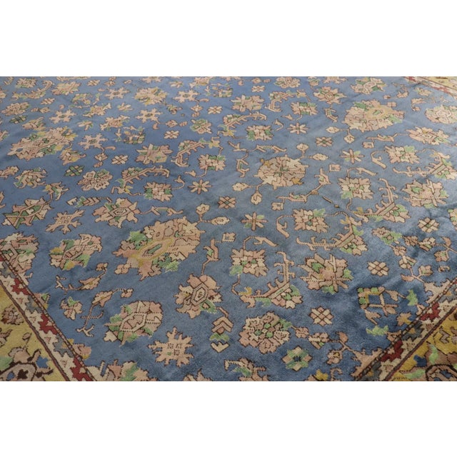 Large Antique Turkish Oushak Rug - 11'2" x 16'1" For Sale In New York - Image 6 of 10