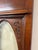 Traditional Ornately Carved Wood Door With Beveled Oval Glass For Sale - Image 3 of 16