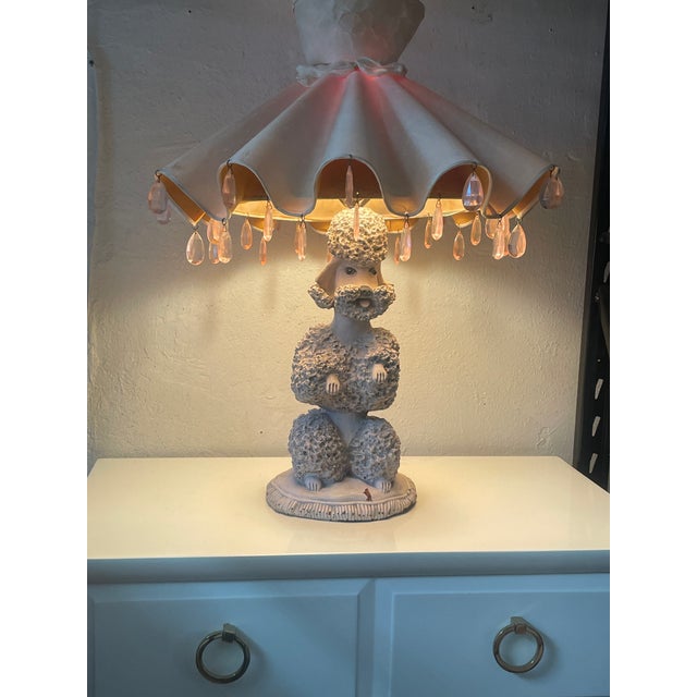1950s Rare Original Hollywood Poodle Lamp by Phyllis Morris Ca. 1952 For Sale - Image 5 of 6