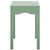 Wood Litith Square Wave Accent Table in Sage For Sale - Image 7 of 8