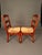 Late 20th Century Late 20th Century Country French Style Cabriole Leg Ladder Back Side Chairs, Pair For Sale - Image 5 of 10