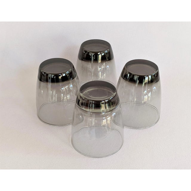 Libbey Glass Co. Libbey Smoke Gray Lowball Glasses - Set of 8 For Sale - Image 4 of 11