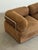 W63 D33 H26 SW42 SD22 SH16 Two vintage modular pieces circa 70s/80s. This charming loveseat has its original corduroy...