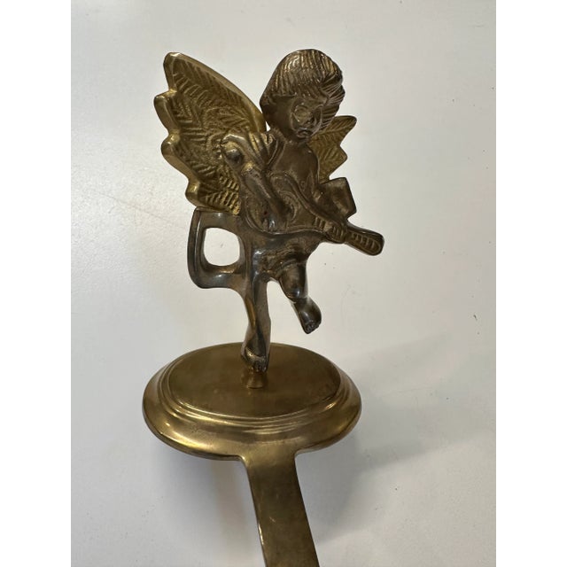 French Brass Stocking Holder For Sale - Image 3 of 4