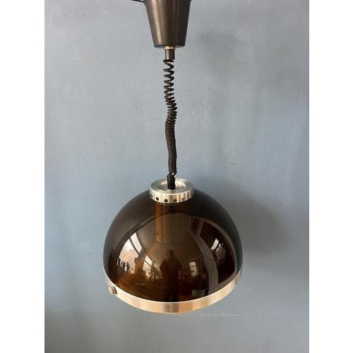 Metal Space Age Pendant Lamp in Acrylic Glass from Dijkstra For Sale - Image 7 of 13