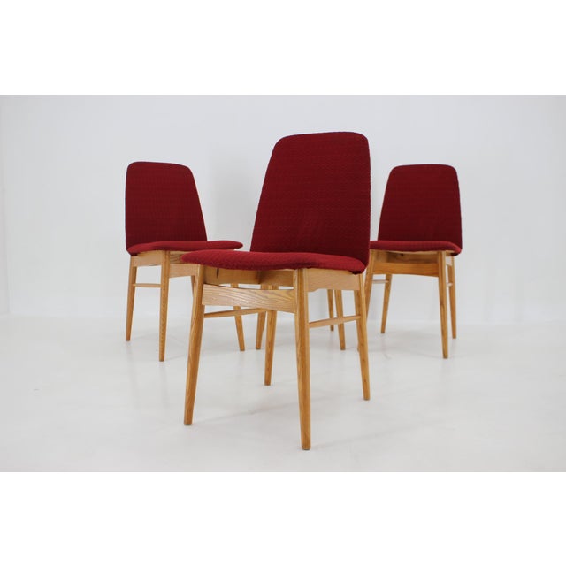 1960s Elm Dining Chairs, Czechoslovakia, 1960s, Set of 4 For Sale - Image 5 of 15