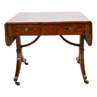Regency Sofa Table in Mahogany For Sale