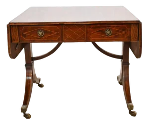 Regency Sofa Table in Mahogany