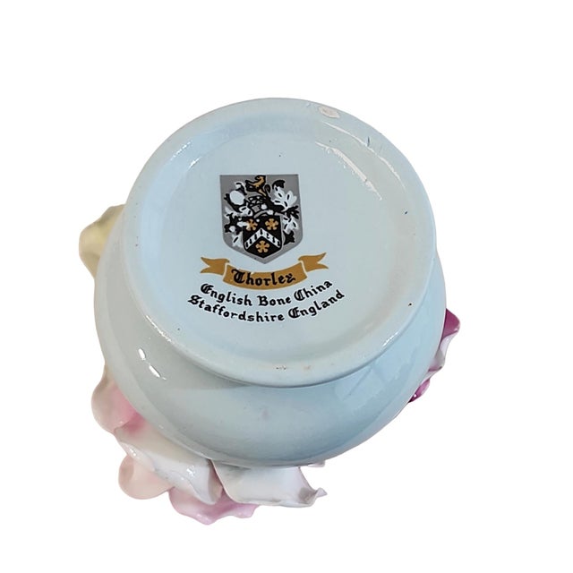 1950s Porcelain Flower Basket Trio - Thorley China and Napcoware For Sale - Image 12 of 12