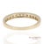 14k 585 Solid Yellow Gold Natural Diamond Band Ring, Size 8.75 For Sale - Image 4 of 11