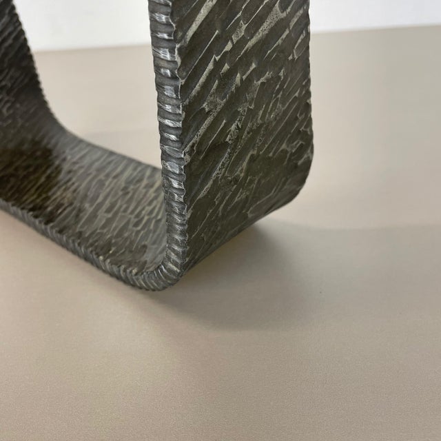 Modernist Sculptural Brutalist Copper Floor Candleholder, Germany, 1970s For Sale - Image 11 of 18