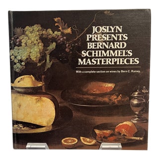 1970s Vintage Joslyn Presents Bernard Schimmel's Masterpieces Cookbook For Sale
