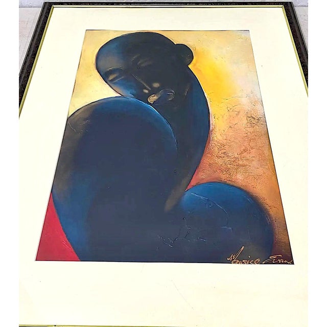Maurice Evans Original Mixed Media Portrait 20th Century For Sale In San Francisco - Image 6 of 11