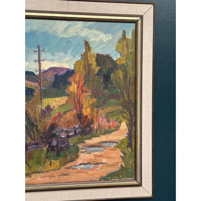 G. Grontzon, The Hillside Path, 1950s, Oil on Canvas, Framed For Sale - Image 17 of 18