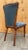 Vintage Italian Art Deco Curved Back Dining Chairs Newly Reupholstered in Blue Suede - Set of 6 For Sale - Image 10 of 12