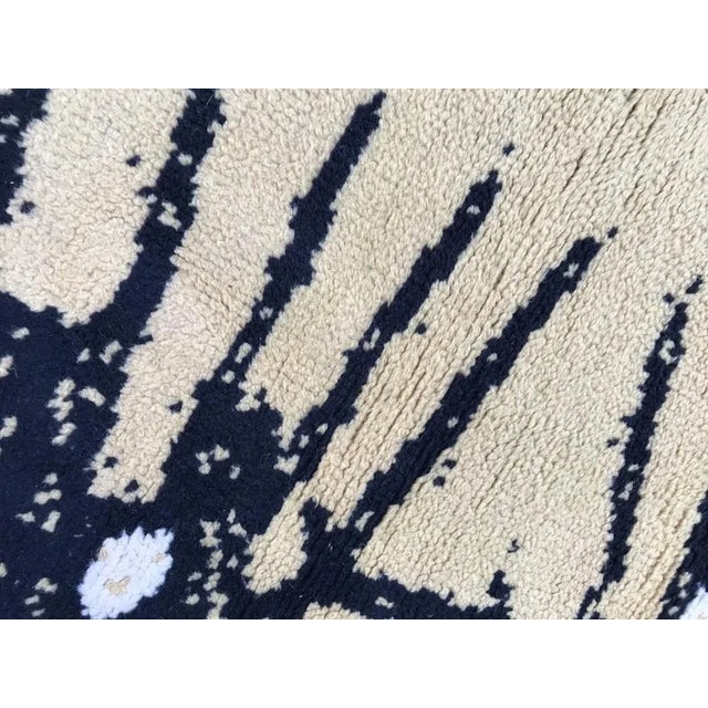 Textile Small Scandinavian Art Deco Rug For Sale - Image 7 of 12