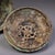 Chinoiserie Vintage Chinese Bronze Stemmed Incense Burner, Intricate Gold Inlaid Scroll & Geometric Motifs, Chinoiserie Archaic Censer For Sale - Image 3 of 10