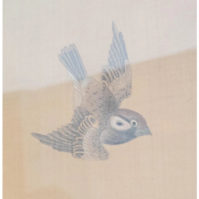 20th Century Chinese Chinoiserie Silk Landscape Scroll Painting For Sale - Image 9 of 13