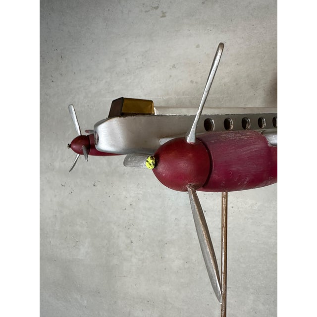 Vintage Toy Airplane in Wood For Sale - Image 14 of 16