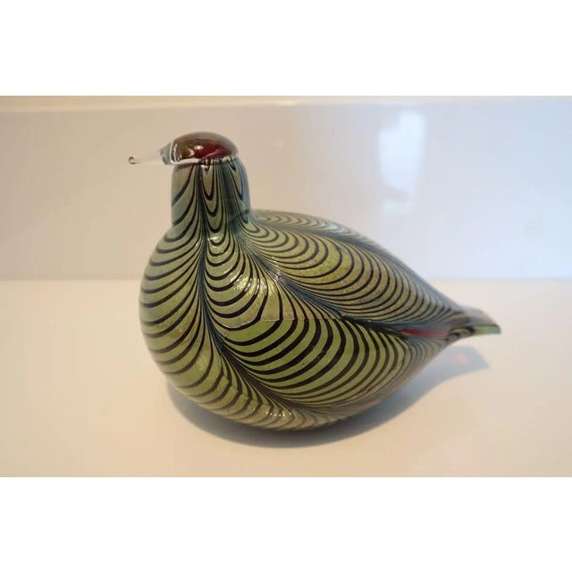 Green Mid-Century Finnish Art Glass by Oiva Toikka, 1970s For Sale - Image 8 of 18