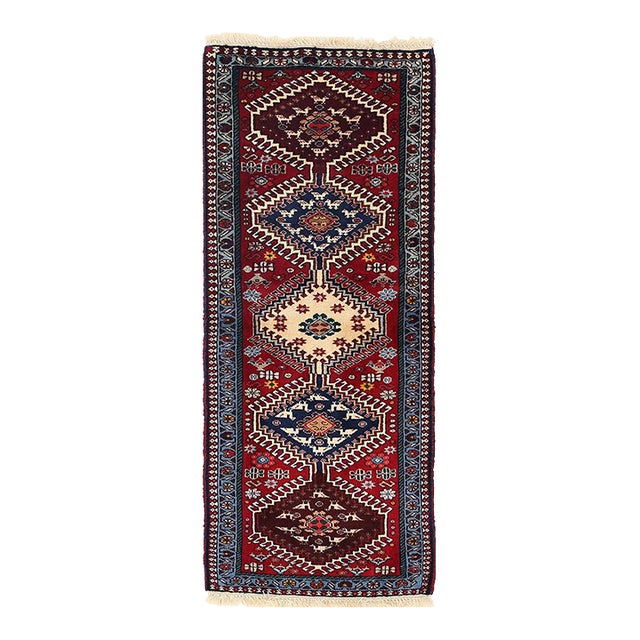 Pasargad DC Fine Hand Knotted Yalameh Runner Rug For Sale