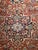 Red Early 1900s Persian Heriz Rug, Hand-Knotted Wool, Geometric Design, Red & Navy, 6x10 For Sale - Image 8 of 14
