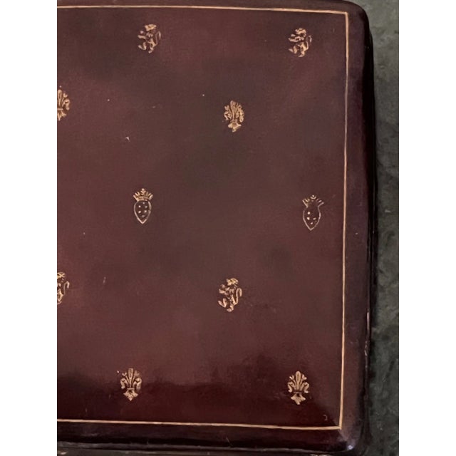 Animal Skin Italian Tooled Leather Boxes-Set of 2, C. 1960's For Sale - Image 7 of 16