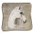 Horse Portrait Tapestry Cushion With Feather Filler - 42x42cm (16"x16") For Sale