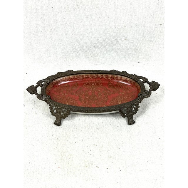 Ceramic & Metal Catchall For Sale - Image 4 of 10
