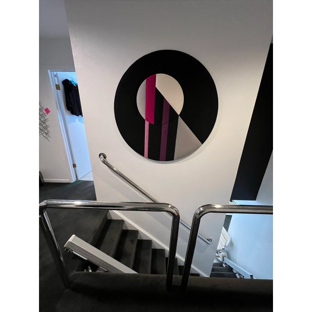 1970 Ron Brejtfus Ultrasuede Abstract Art, unique wall art for a contemporary modern home