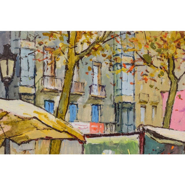 Vibrant Market Scene, 2014, Oil on Canvas, Framed For Sale - Image 5 of 12