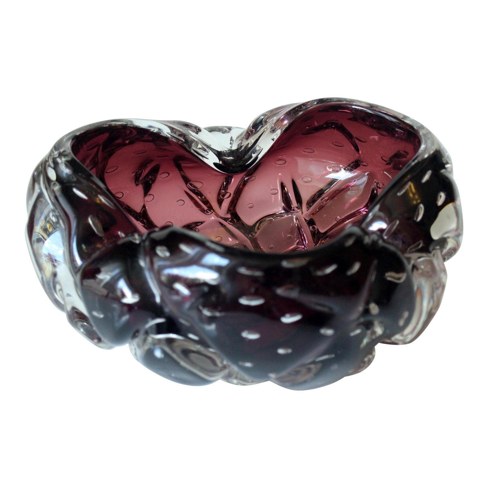 1960s Modern PurpleAmethyst Murano Glass Ashtray Chairish