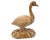 A goose, carved from solid wood, stands in quiet dignity upon its base. The artisan’s hand traced each feather, each dot,...