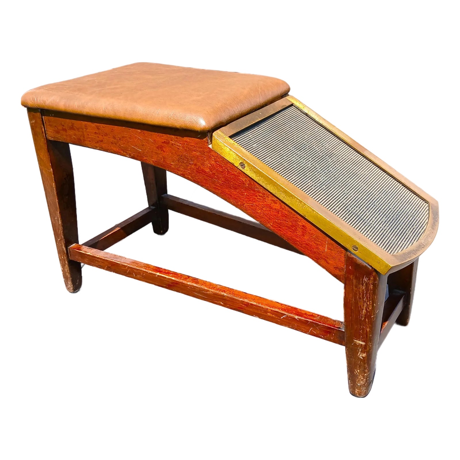 1950s Vintage Mid Century Shoe Store Salesman Fitting Foot Rest Stool ...