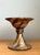Contemporary Vintage Gilt Striped Ceramic Pedestal For Sale - Image 3 of 12