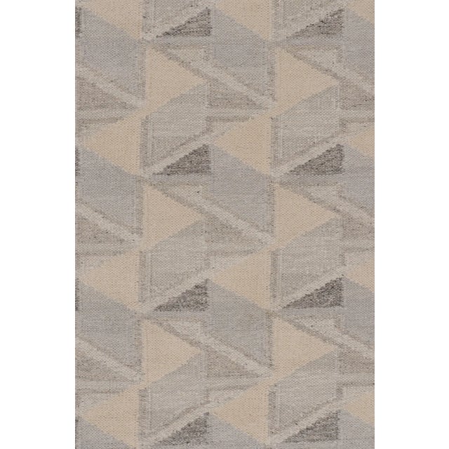 Oversized Contemporary Scandinavian Style Mohair &Wool Flatweave by Rug & Kilim, India For Sale In New York - Image 6 of 9